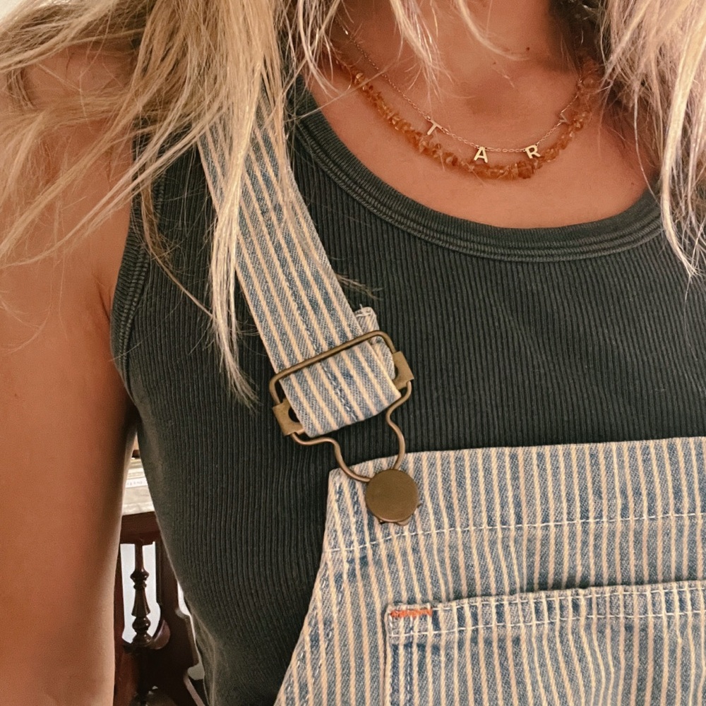 Christy Dawn — stripe Overalls with Classic Bib Design